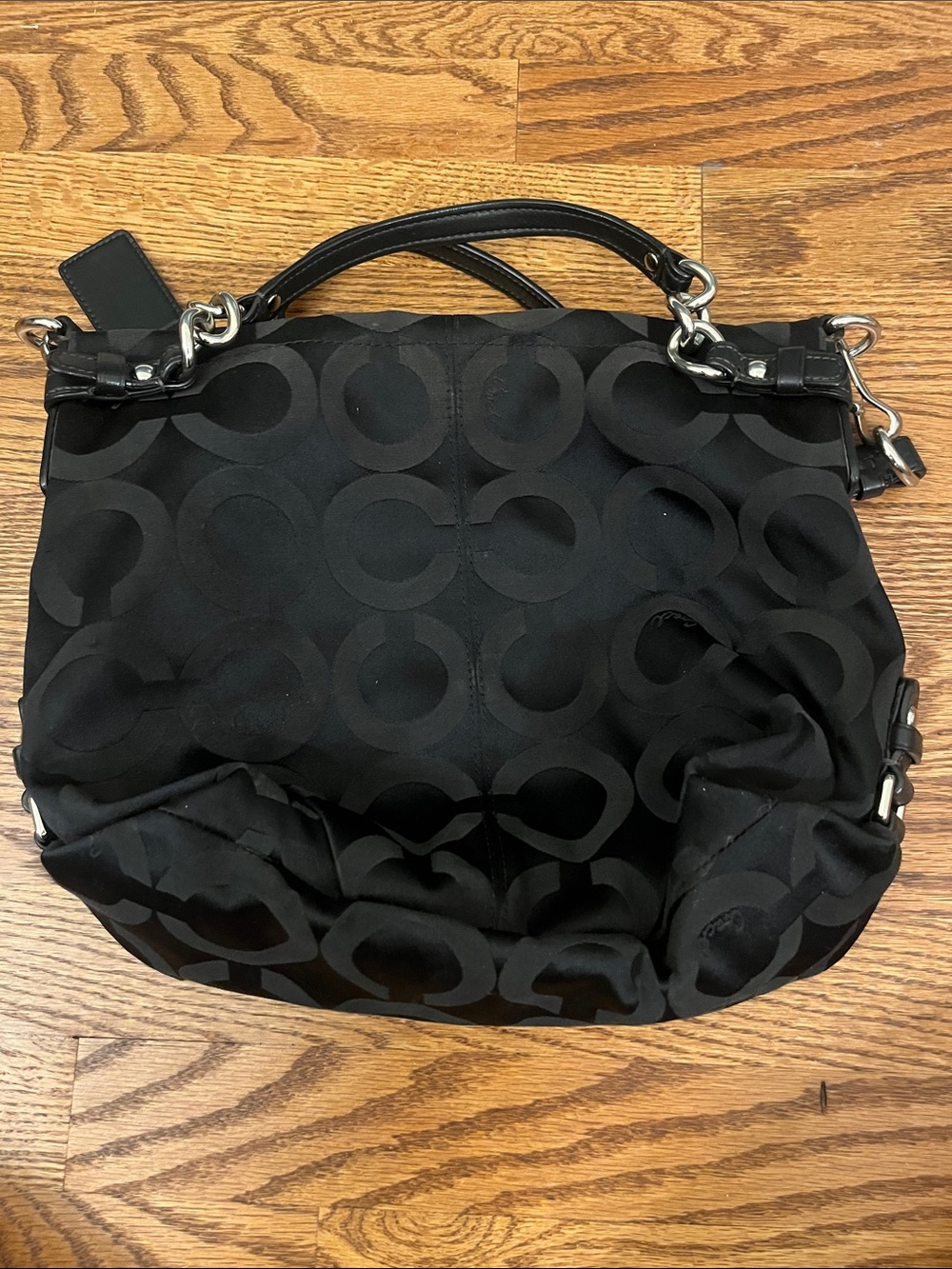 Coach Brooke Signature Canvas Hobo Shoulder Handbag Black no. 14147 COA - Picture 2 of 10